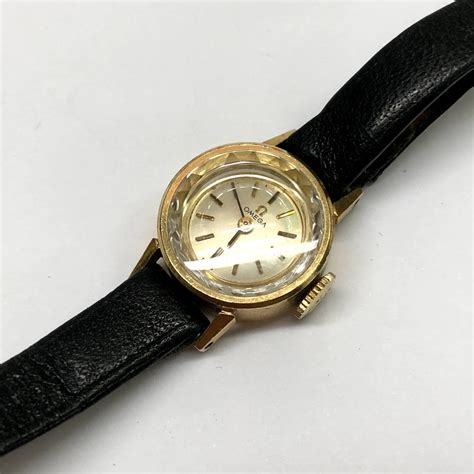 gold omega ladies watches vintage|vintage 14k gold omega watches.